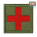 Шеврон на липучке «Медицинский крест». Размер 50х50 мм. 