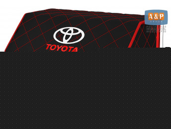 Органайзер-саквояж "Союз" в багажник Toyota (Тойота), размер XL. Цвет: черный с красной прострочкой Ромб.