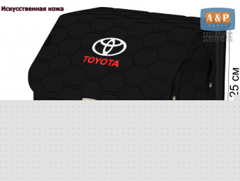 Органайзер-саквояж "Союз Премиум" в багажник Toyota (Тойота), размер M. Цвет: черный с черной прострочкой Соты.