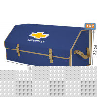 Органайзер-саквояж "Союз" в багажник Chevrolet (Шевроле), размер XXL. Цвет: синий с бежевой окантовкой.